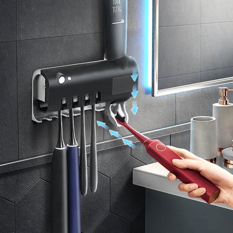 Revolutionary Intelligent UV Toothbrush Sterilizer & Automatic Toothpaste Squeezer - Your Ultimate Bathroom Hygiene Solution