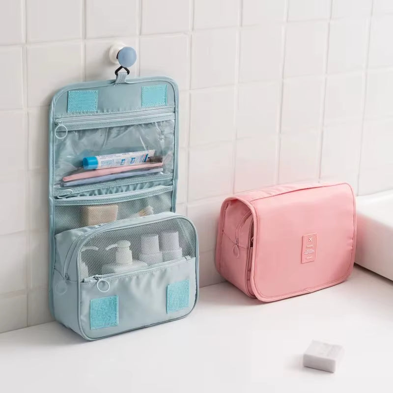 Ultimate Portable Travel Toiletry Bag - Waterproof Hanging Storage with Mesh Pockets for All Your Travel Essentials