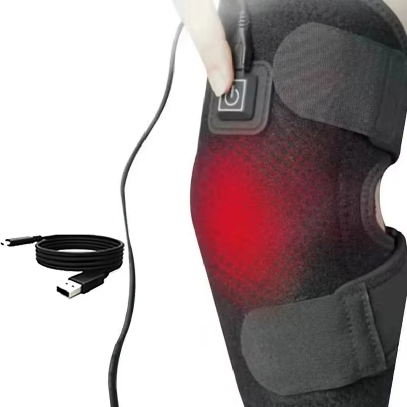 Experience Cozy Comfort with Our USB-Powered Electric Knee Heating Pad - Adjustable Thermal Wrap for Daily Support