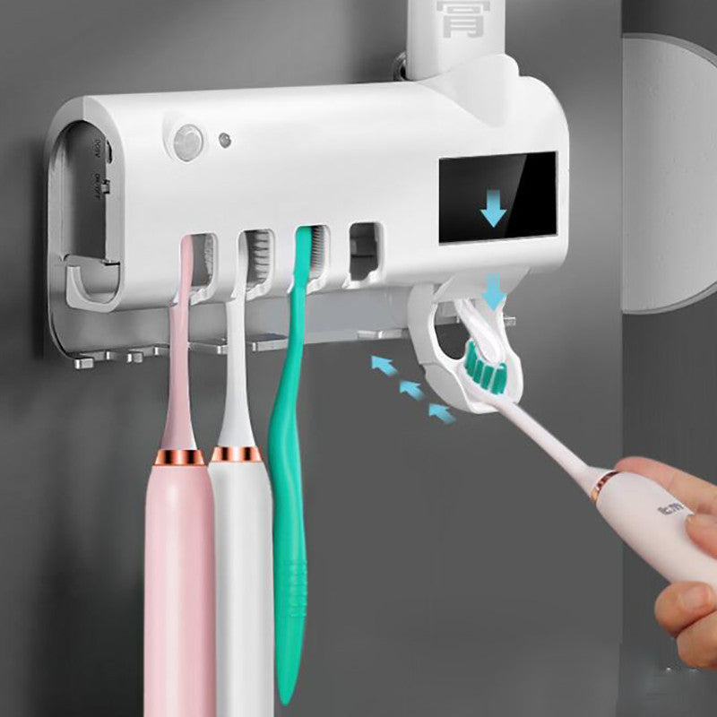 Revolutionary Intelligent UV Toothbrush Sterilizer & Automatic Toothpaste Squeezer - Your Ultimate Bathroom Hygiene Solution