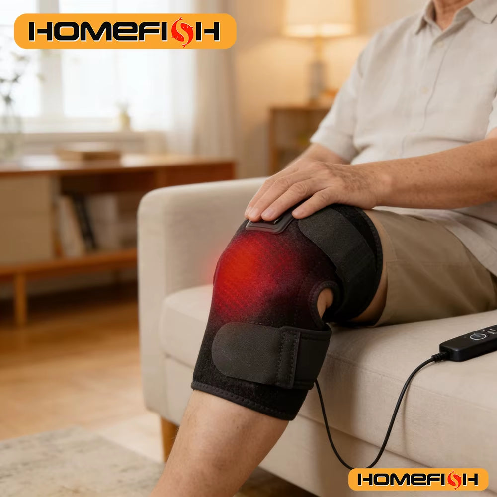 Experience Cozy Comfort with Our USB-Powered Electric Knee Heating Pad - Adjustable Thermal Wrap for Daily Support