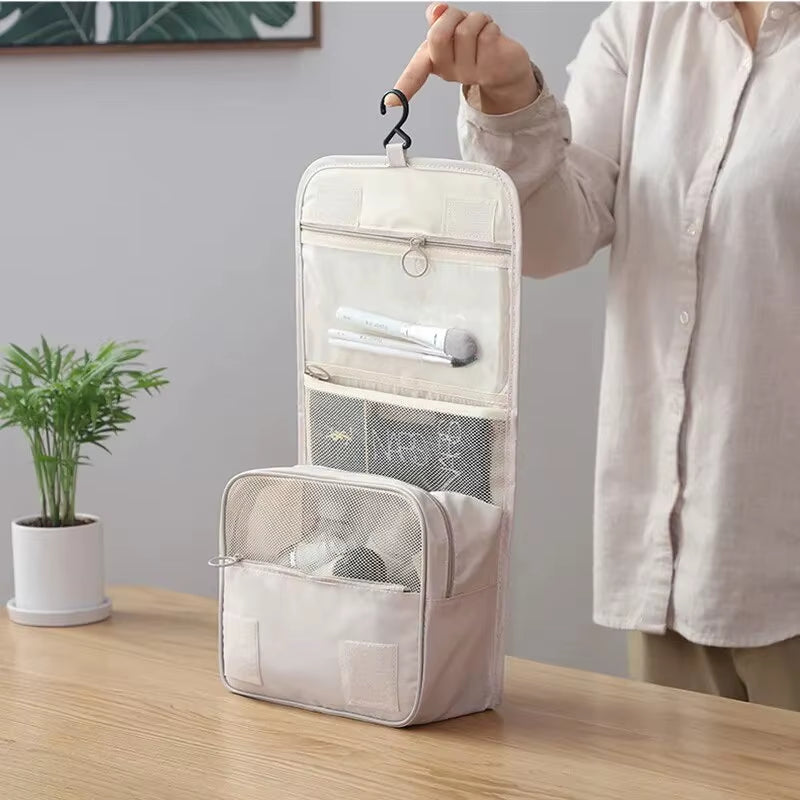 Ultimate Portable Travel Toiletry Bag - Waterproof Hanging Storage with Mesh Pockets for All Your Travel Essentials