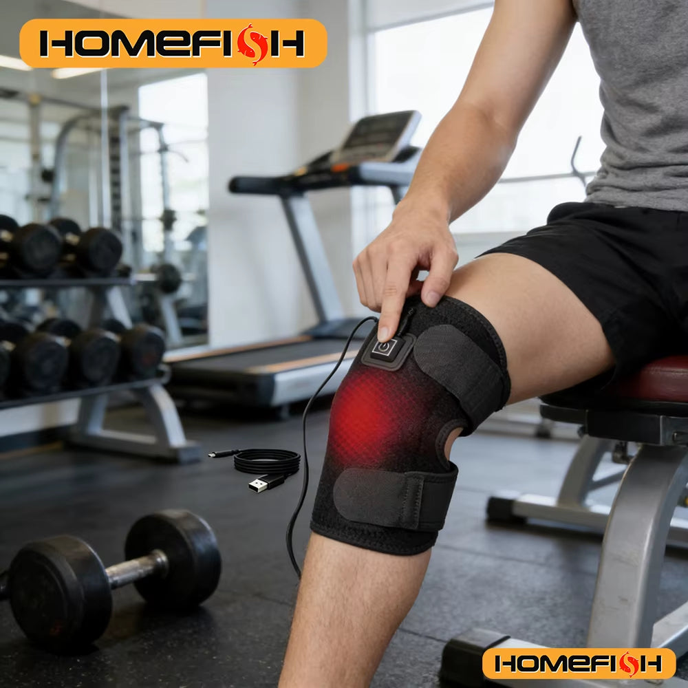 Experience Cozy Comfort with Our USB-Powered Electric Knee Heating Pad - Adjustable Thermal Wrap for Daily Support