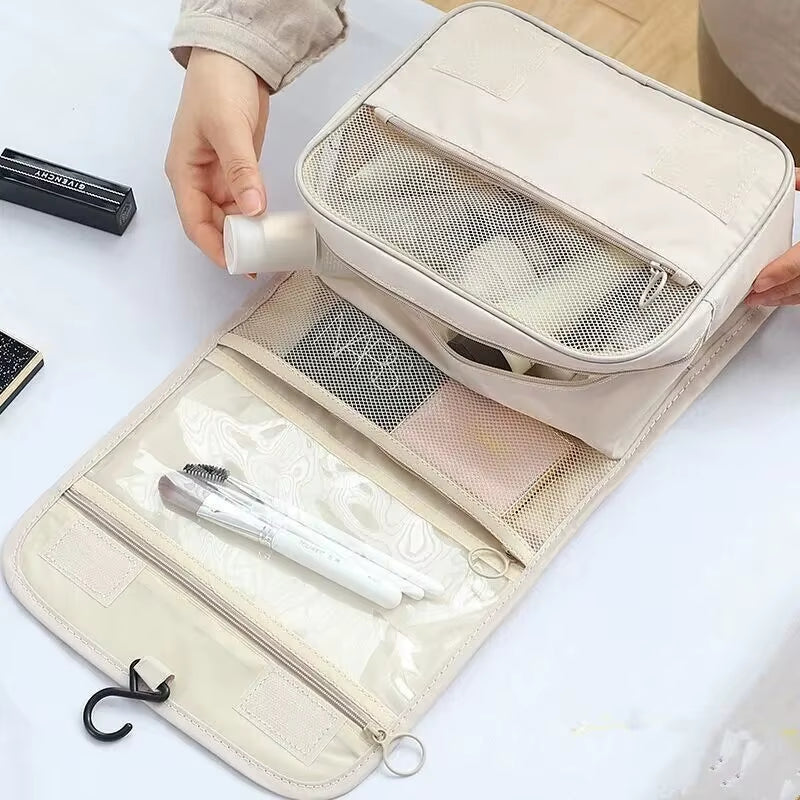 Ultimate Portable Travel Toiletry Bag - Waterproof Hanging Storage with Mesh Pockets for All Your Travel Essentials